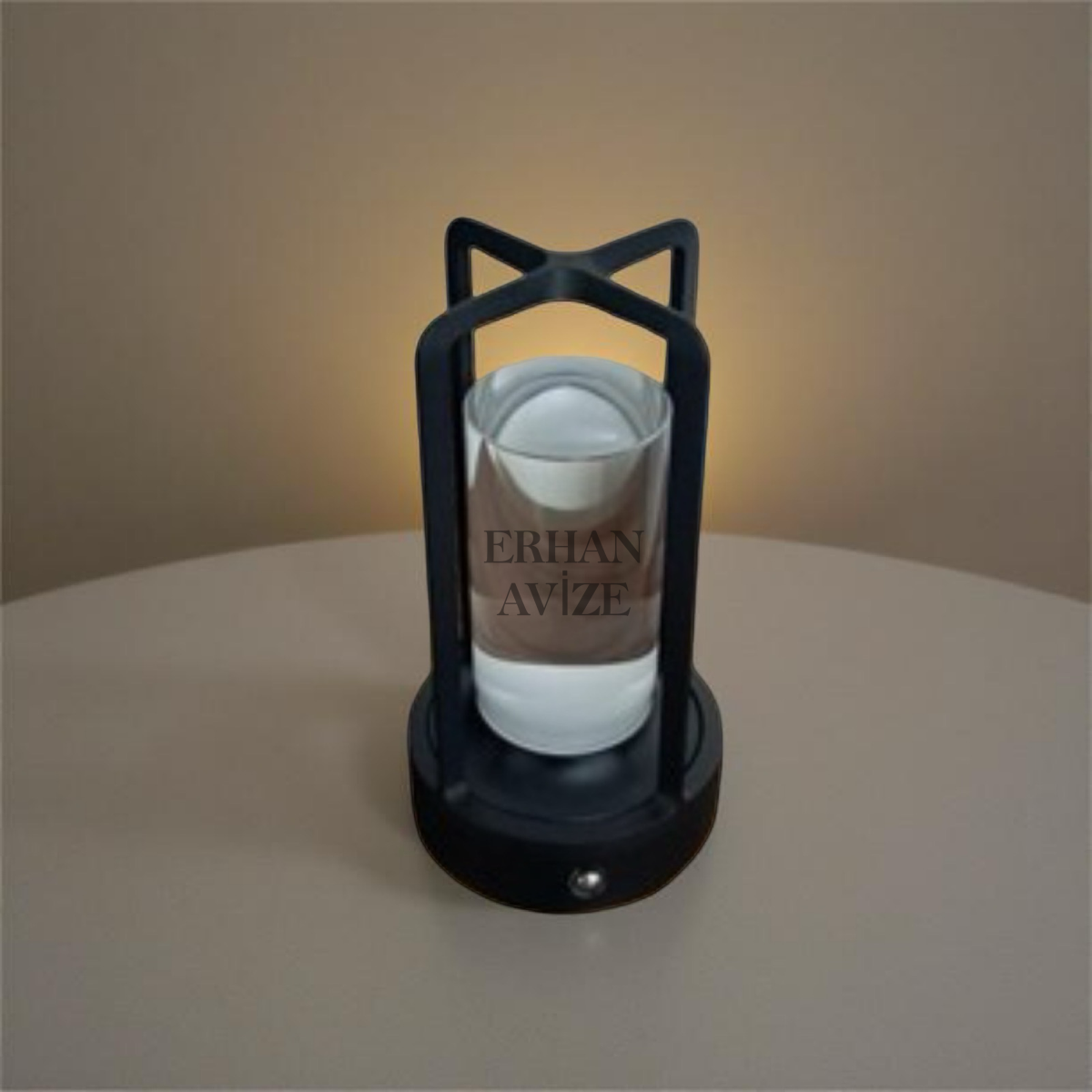 EACT-8439 Vegas Siyah Renk Şarjlı Masa Lambası