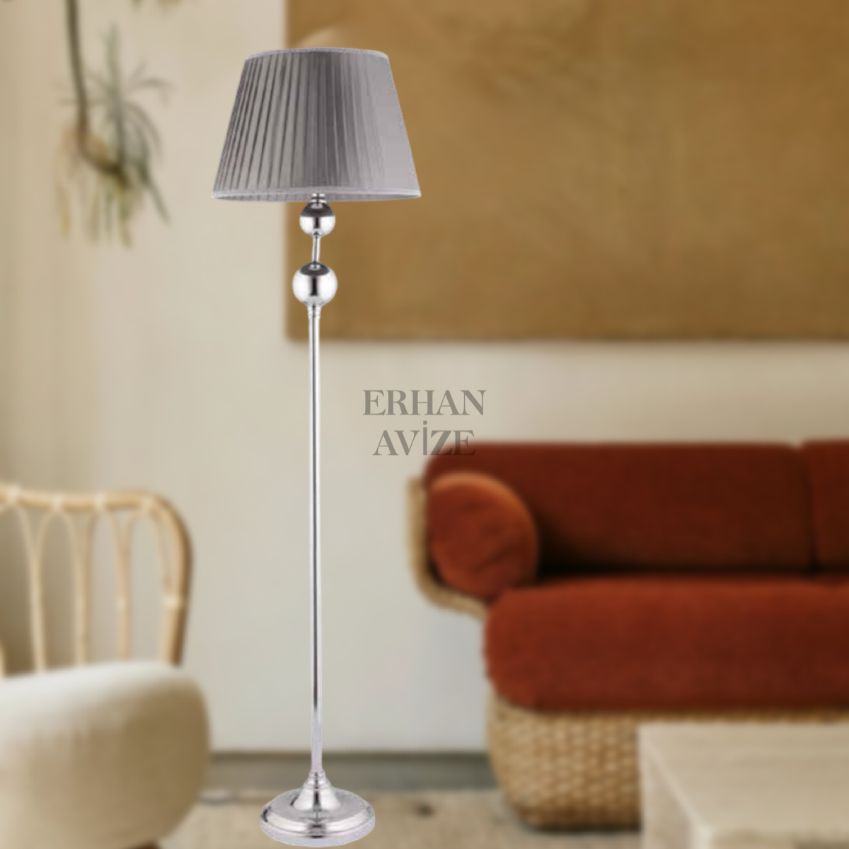 EALMB-08 Metal Toplu İthal Şapka Krom Lambader