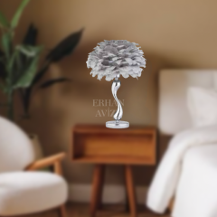 EAAB-07 Krom Kasa Tüy Şapka Abajur