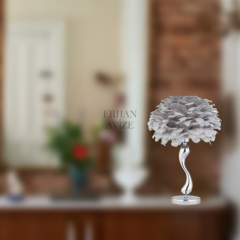 EAAB-07 Krom Kasa Tüy Şapka Abajur