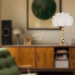 EAAB-07 Eskitme Kasa Tüy Şapka Abajur