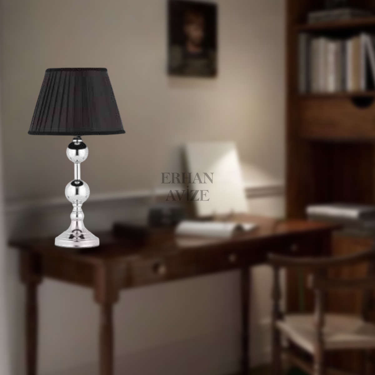 EAAB-08 Metal Toplu Krom Abajur