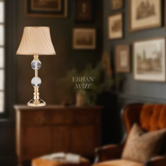 EAAB-06 Kristal Toplu Gold Abajur