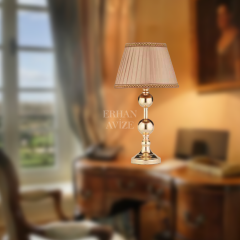 EAAB-08 Metal Toplu Gold Abajur