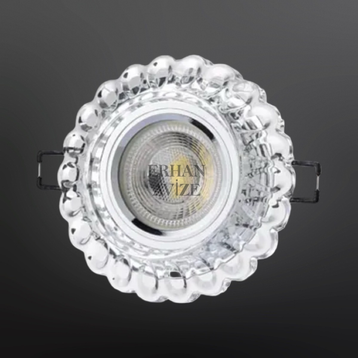 EACT-6594 Sümbül Cam Spot Led Efektli