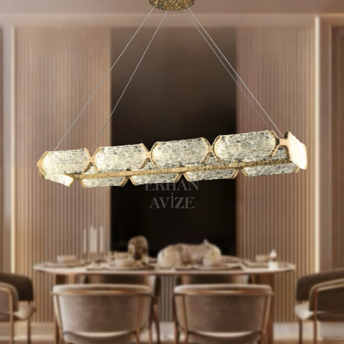 EASD-07 YM 120’lik Gold LED Avize