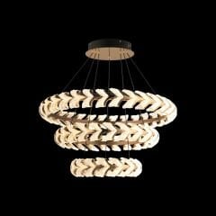 EASD-282 3 Katlı Gold LED Avize