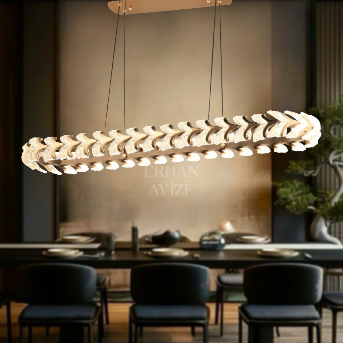 EASD-282 YM Gold LED Avize