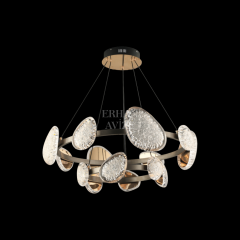 EASD-320 2 Katlı Gold LED Avize