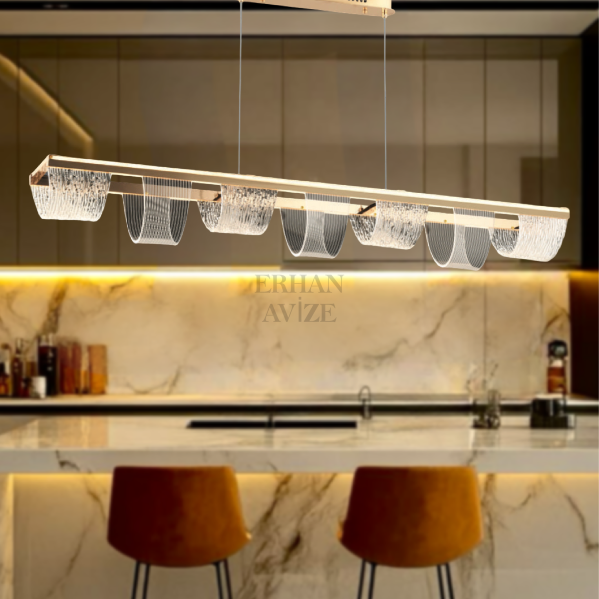 EASD-287 YM 120’lik Gold LED Avize