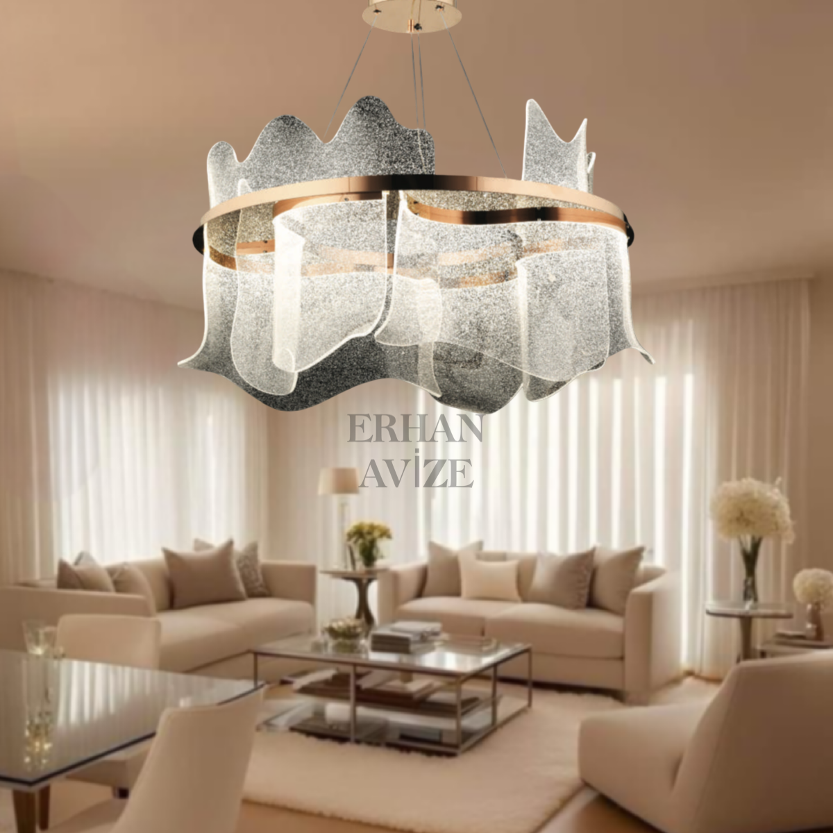 EASD-261 80’lik Gold LED Avize