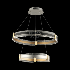 EASD-268 2 Katlı Gold LED Avize