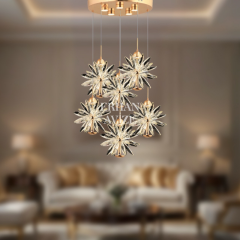 EAPV-126 6’lı Sarkıt Gold LED Avize