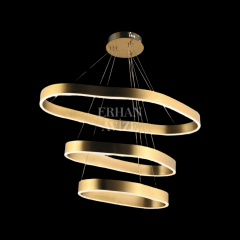 EASD-280 3 Katlı Sarkıt Eskitme-Gold LED Avize