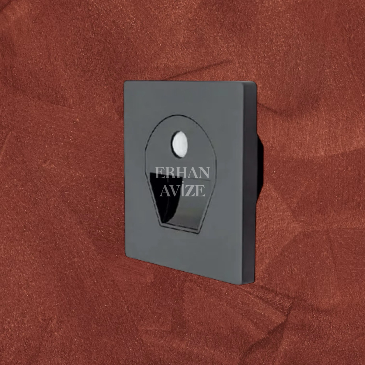 EACT-5170 1W 6400K Beyaz IşıkIşık Sensörlü Led Koridor Armatürü Siyah Kasa