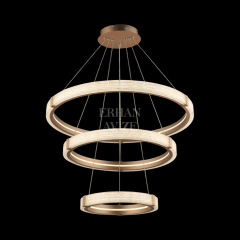 EASD-252 3 Katlı Sarkıt Şampanya Gold LED Avize