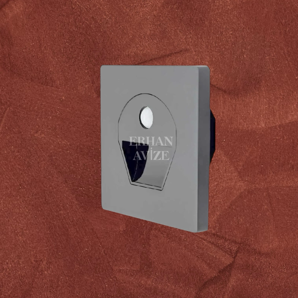 EACT-5170 1W 6400K Beyaz Işık Sensörlü Led Koridor Armatürü Füme