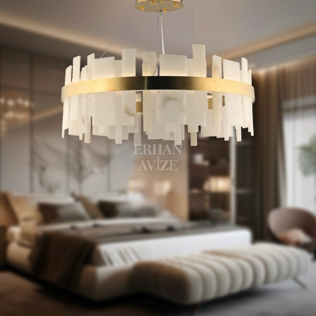 EASD-272 80’lik Mermer LED Avize