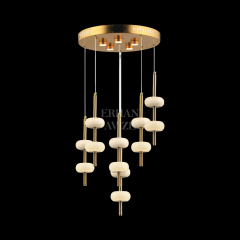 EASD-61 6’lı Sarkıt Prinç LED Avize