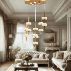 EASD-61 6’lı Sarkıt Prinç LED Avize