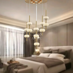 EASD-61 6’lı Sarkıt Prinç LED Avize