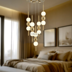 EASD-359 5’li Sarkıt Eskitme LED Avize