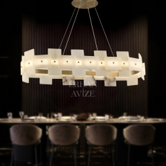 EASD-118 YM 80’lik Eskitme Mermer LED Avize