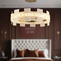 EASD-118 60’lık Eskitme Mermer LED Avize