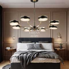 EASD-278 8’li Gold LED Avize