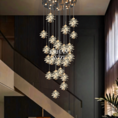 EAPV-126 25’li Sarkıt Kristal LED Avize