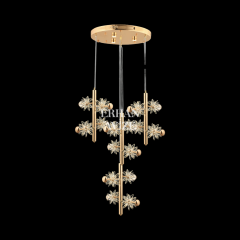 EAPV-121 4’lü Sarkıt Kristal LED Avize