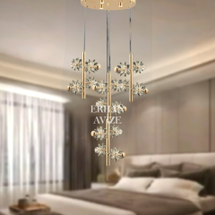 EAPV-121 4’lü Sarkıt Kristal LED Avize