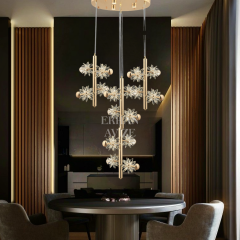 EAPV-121 4’lü Sarkıt Kristal LED Avize