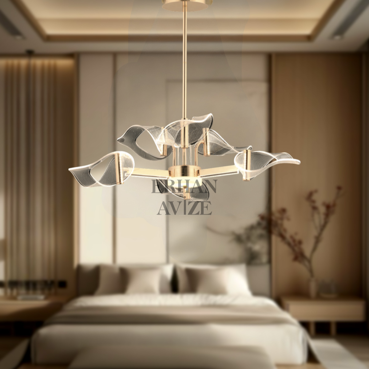 EASD-334 70’lik Gold LED Avize