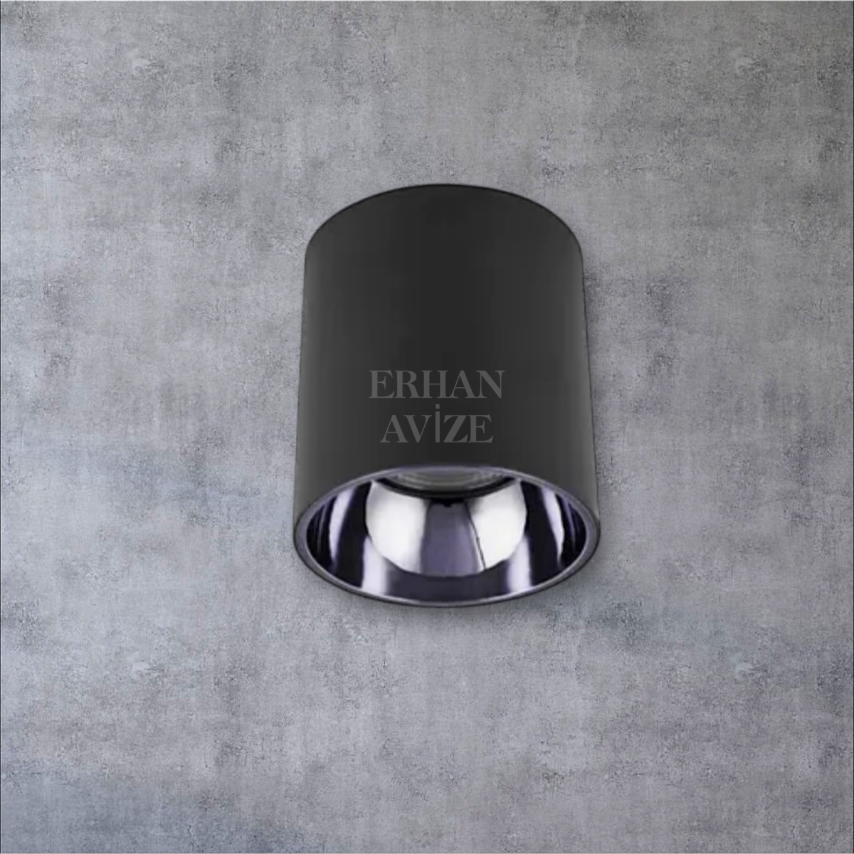 EACT-5421 SP Foça Sıva Üstü Dekoratif Armatürü Siyah Platin