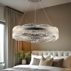 EASD-258 60’lık Fırçalanmış Nikel LED Avize