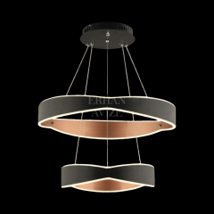 EASD-273 2 Katlı Siyah LED Avize