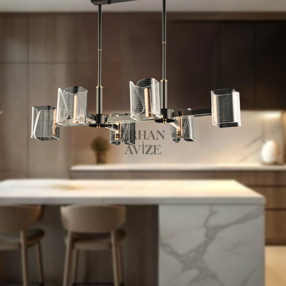 EASD-279 YM 90’lık Platin LED Avize