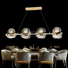 EASD-263 YM Pleksi Çizgili Gold LED Avize