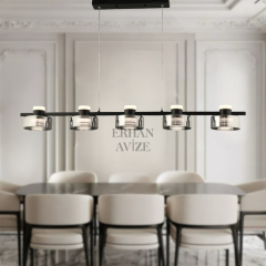 EAPD-180 YM 5’li Sıralı Siyah LED Avize