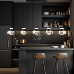 EAPD-180 YM 5’li Sıralı Siyah LED Avize