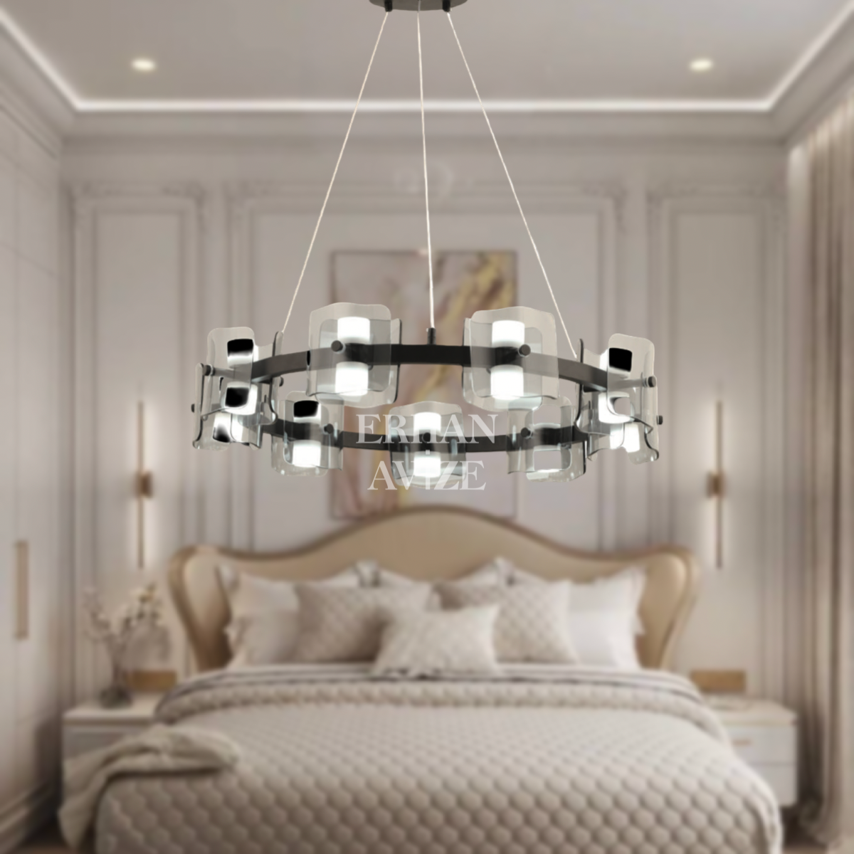 EAPD-178 70’lik Krom LED Avize