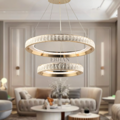 EASD-259 2 Katlı Gold LED Avize