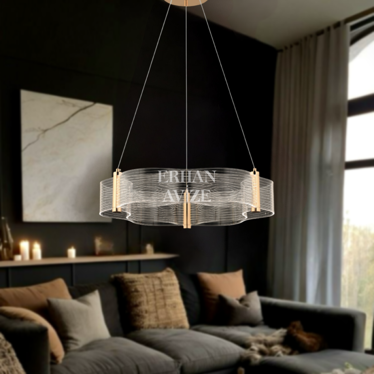 EASD-344 YUV 60’lık Gold LED Avize