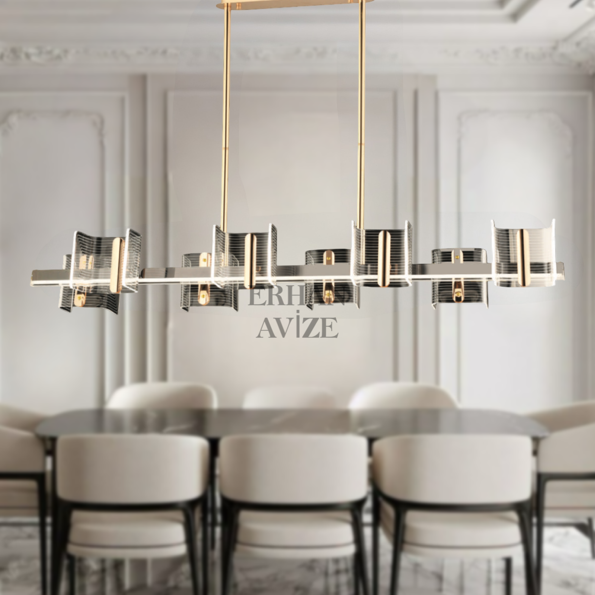 EASD-358 YM 120’lik Gold LED Avize