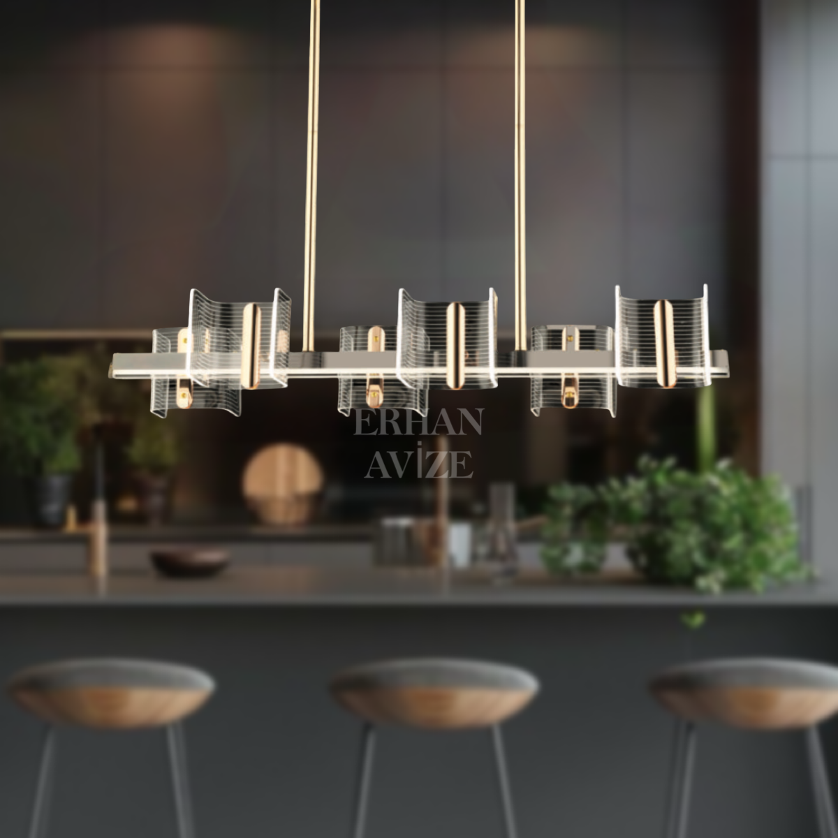 EASD-358 YM 90’lık Gold LED Avize