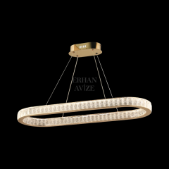 EASD-260 YM 90’lık Kristal Gold LED Avize