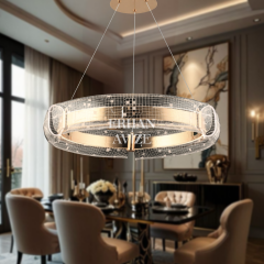 EASD-283 60’lık Yuvarlak Gold LED Avize