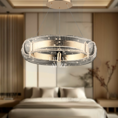 EASD-283 50’lik Yuvarlak Gold LED Avize