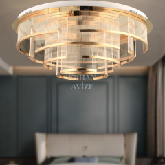 EASD-286 80’lık Plafonyer Gold LED Avize